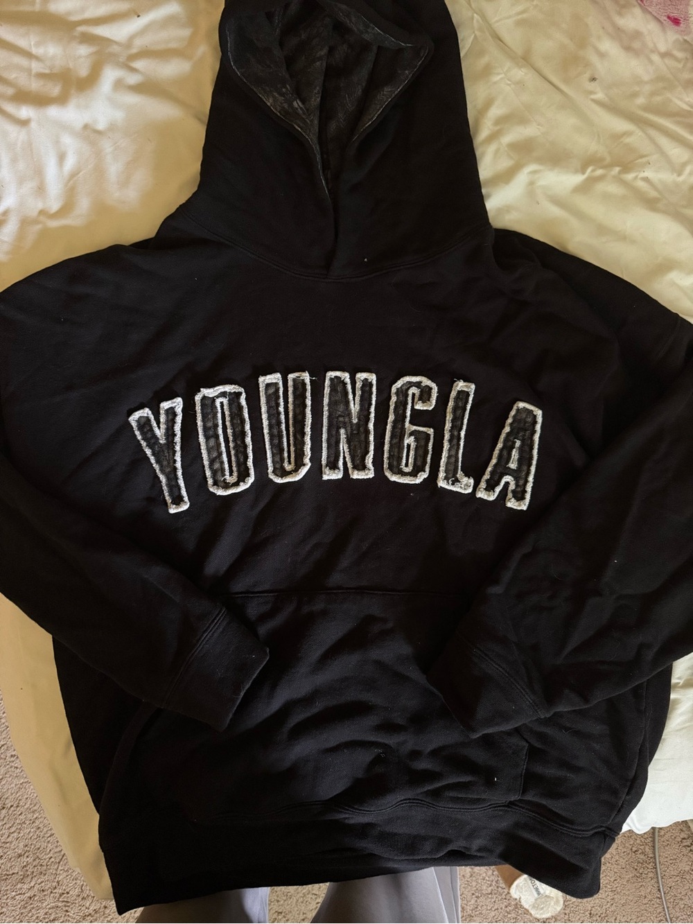 YoungLA hunting season camo hoodie